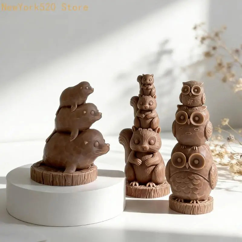 Stacking Animals Silicone Epoxy Resin Mold – Table Ornament
