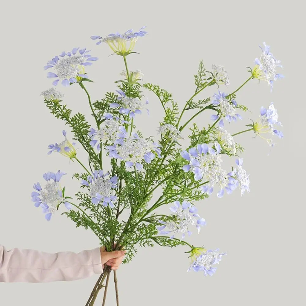 4-Head Artificial Daisy Flower Long Stem Silk Foam Décor 98cm