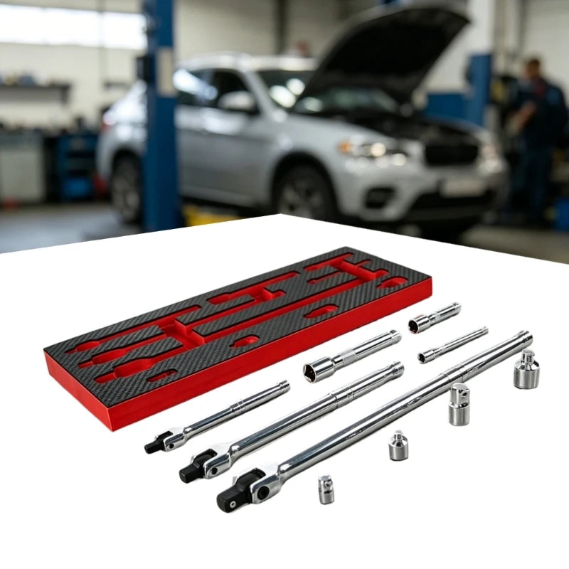 10PC F-Type Socket Breaker Bar Set | Ball Spring Drive Tool Kit