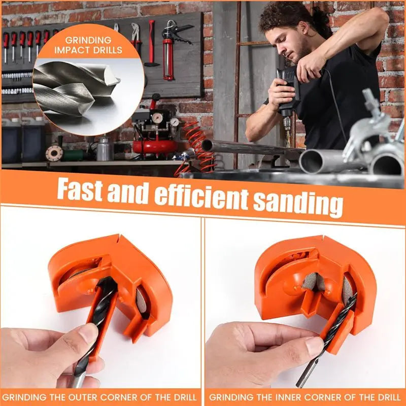 Drill Bit Sharpener 5/64–5/8 In. with Grinding Wheels