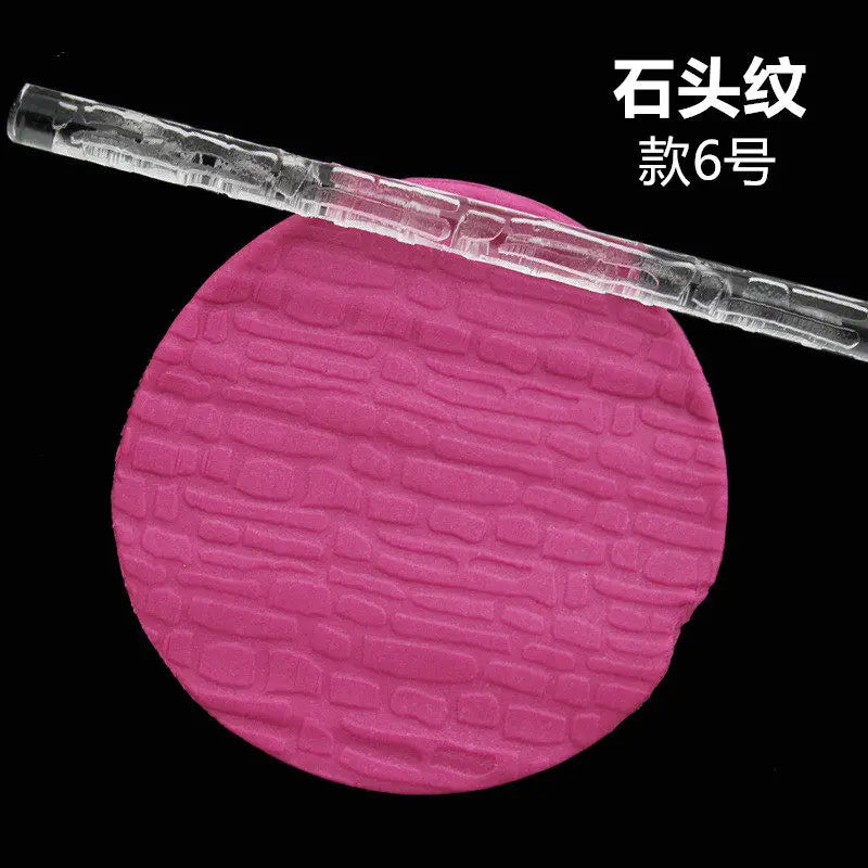 Acrylic Embossing Texture Rolling Bar for Clay & Resin DIY