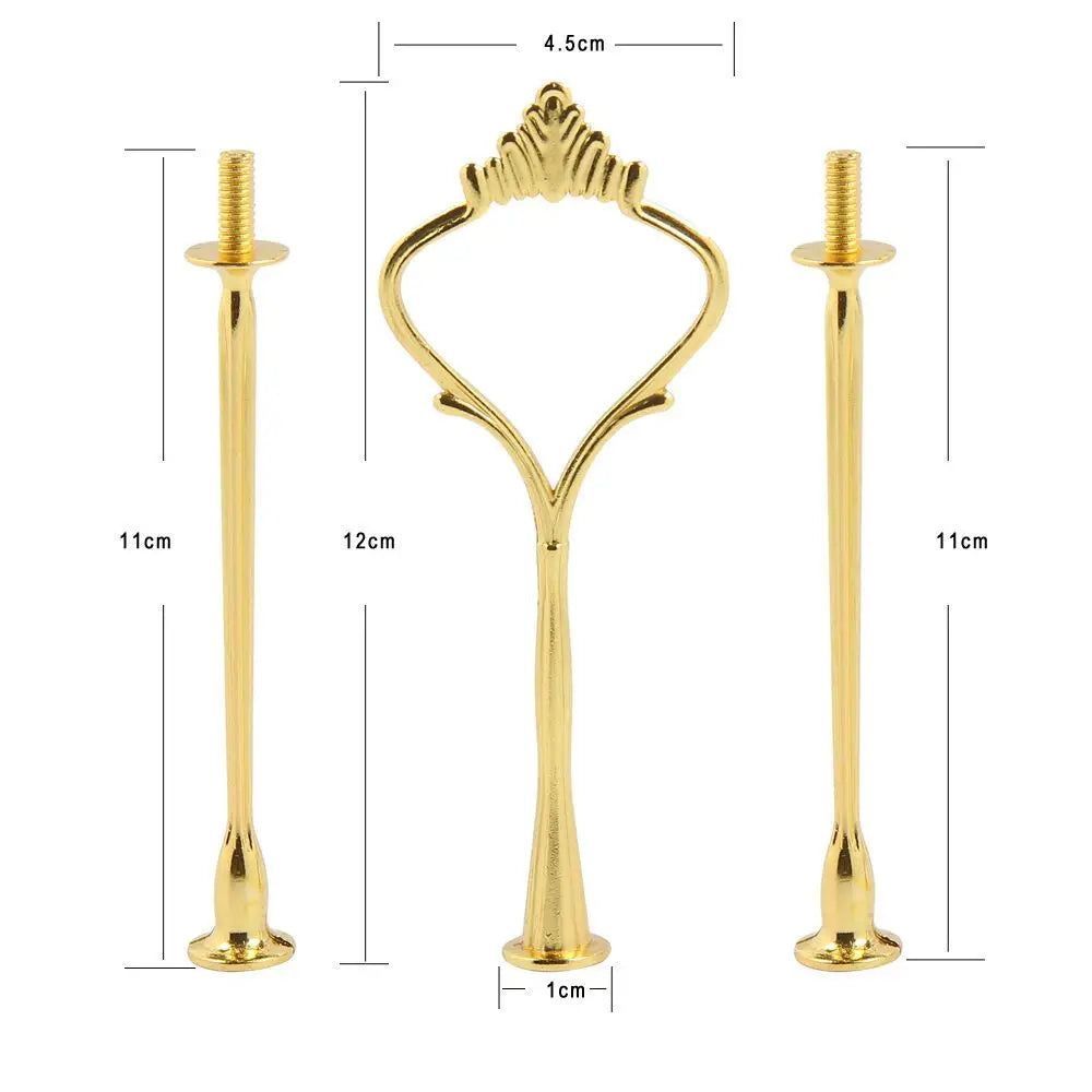 Metal Cake Stand Fittings – 2 or 3 Tier DIY Cupcake Stand Kit