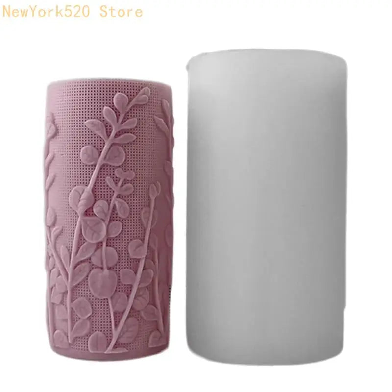 Silicone Cylinder Mould Star Embossed – DIY Soap Candle Craft
