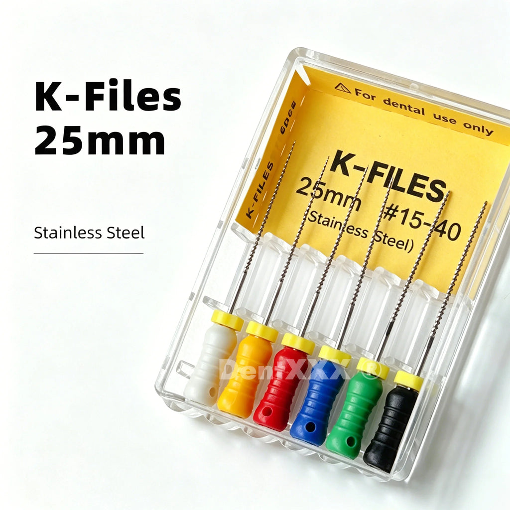 6-Piece Stainless Steel 25mm Precision Hand File Set