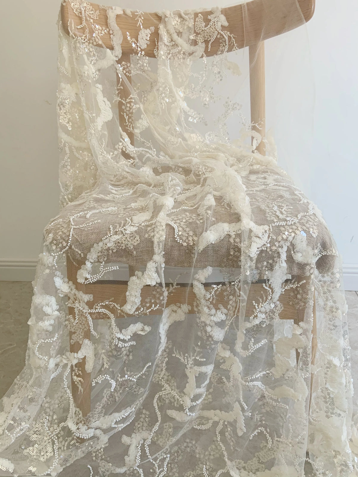Chinese Beaded Sequin Wedding Dance Dress | Auspicious Cloud