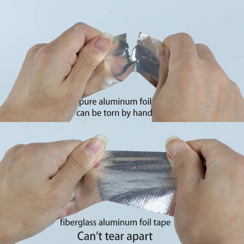Fiberglass Cloth Aluminum Foil Tape – High Temp Flame Retardant