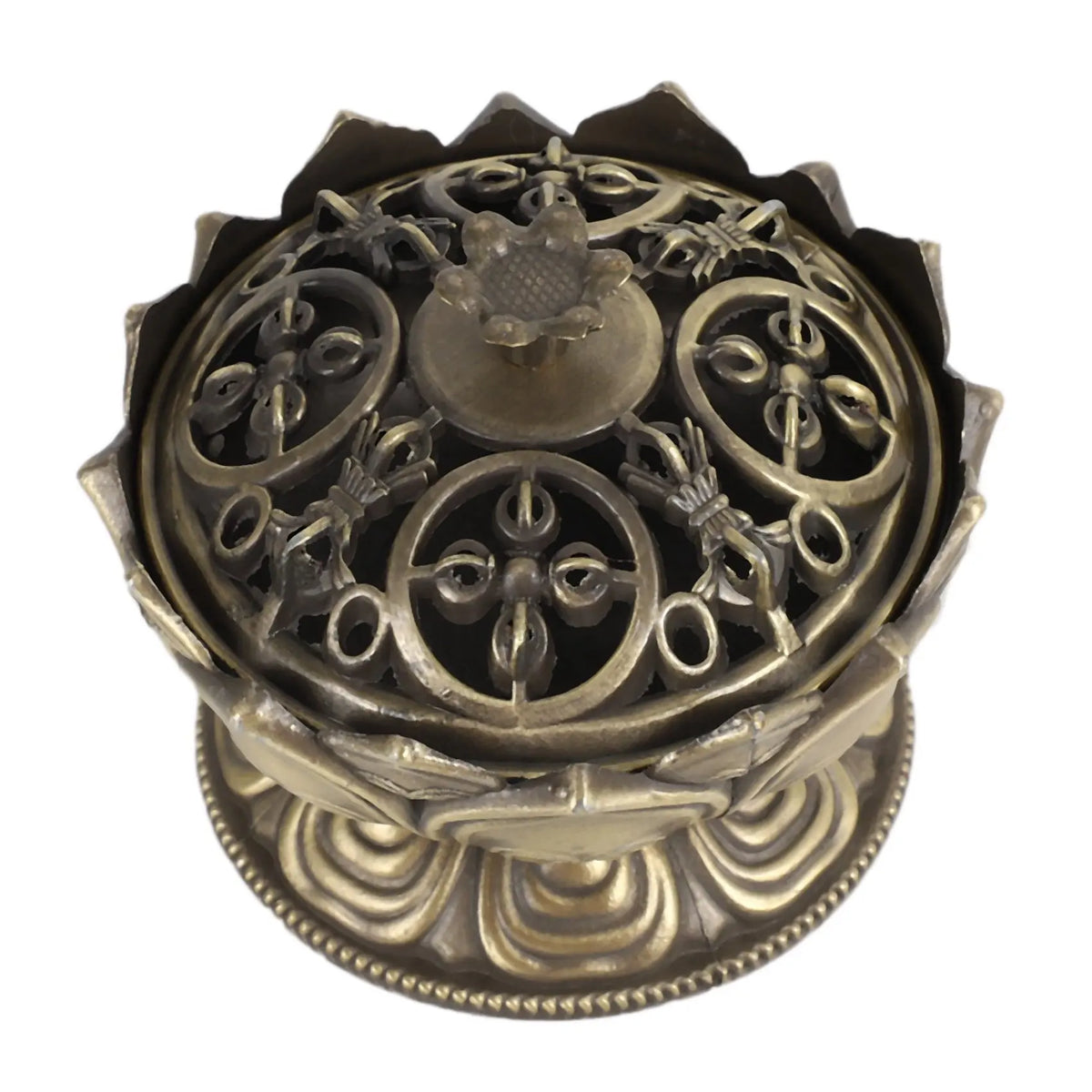 Lotus Flower Incense Burner Handmade Copper Censer 2-Pack