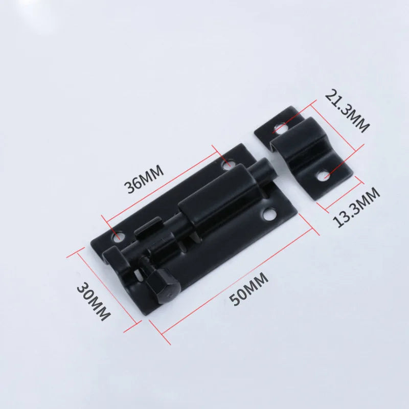Stainless Steel Sliding Door Bolt Latch Lock 1.5–4 Inch