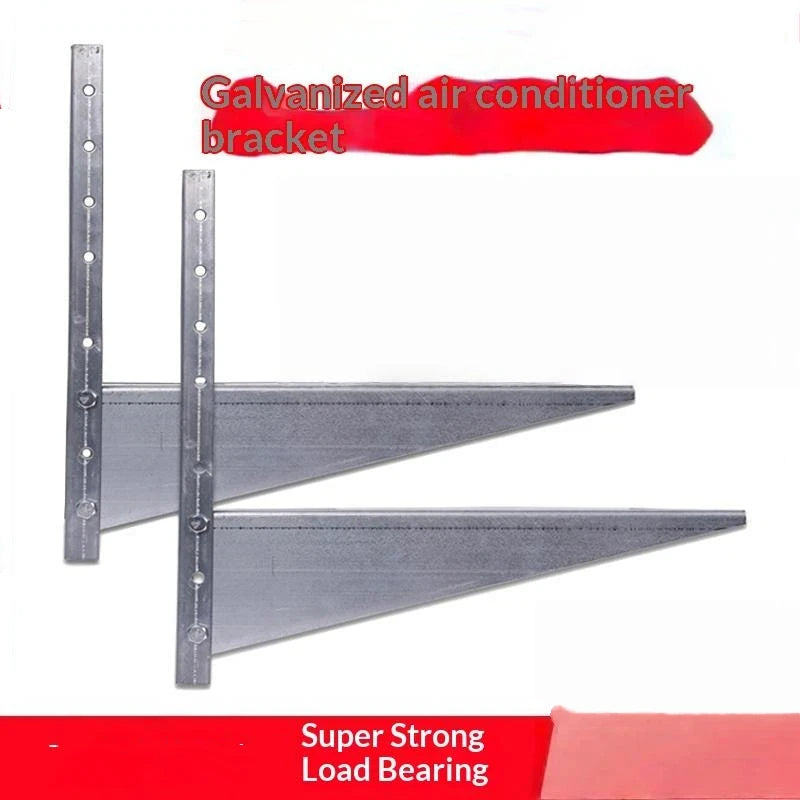 Galvanized Steel AC Wall Mounting Brackets 2-Piece Set