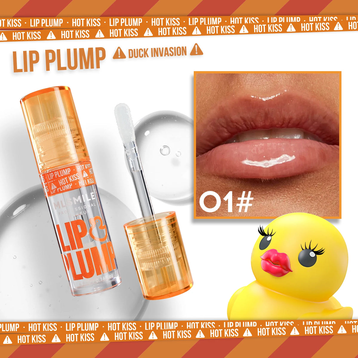 MYHO Duck Lip Plumping Oil Gloss – Moisturizing Pearl Glaze