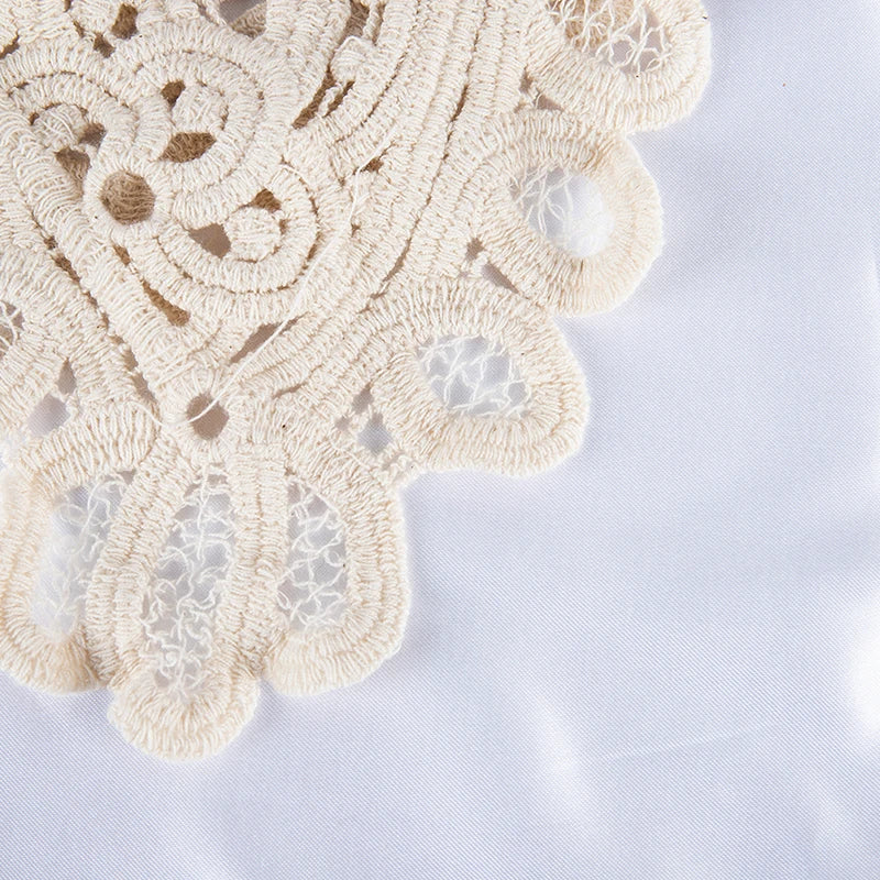 Women's Hollow Crochet Lace Detachable Collar – Floral O-Neck