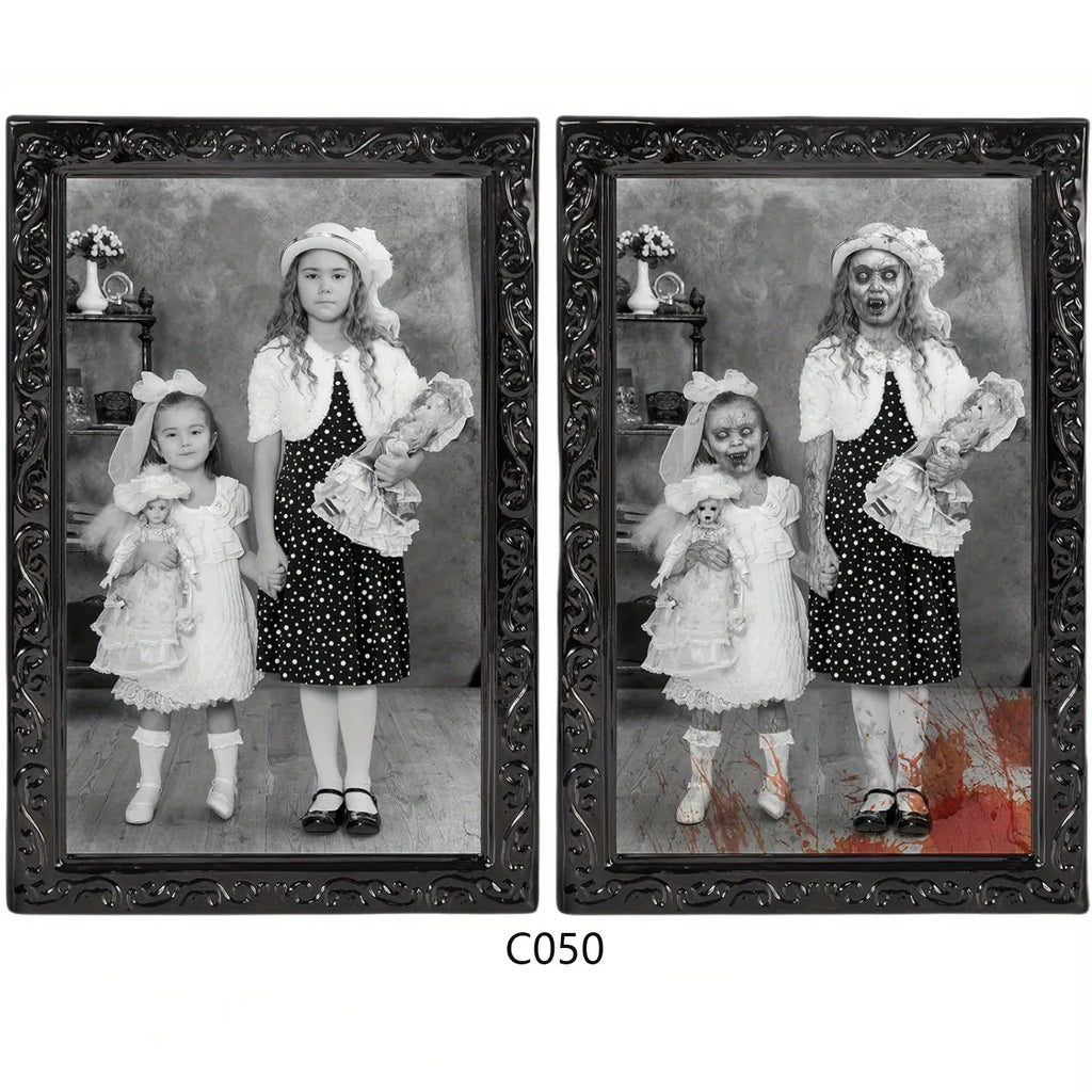 Halloween 3D Face Changing Horror Portrait Wall Decor