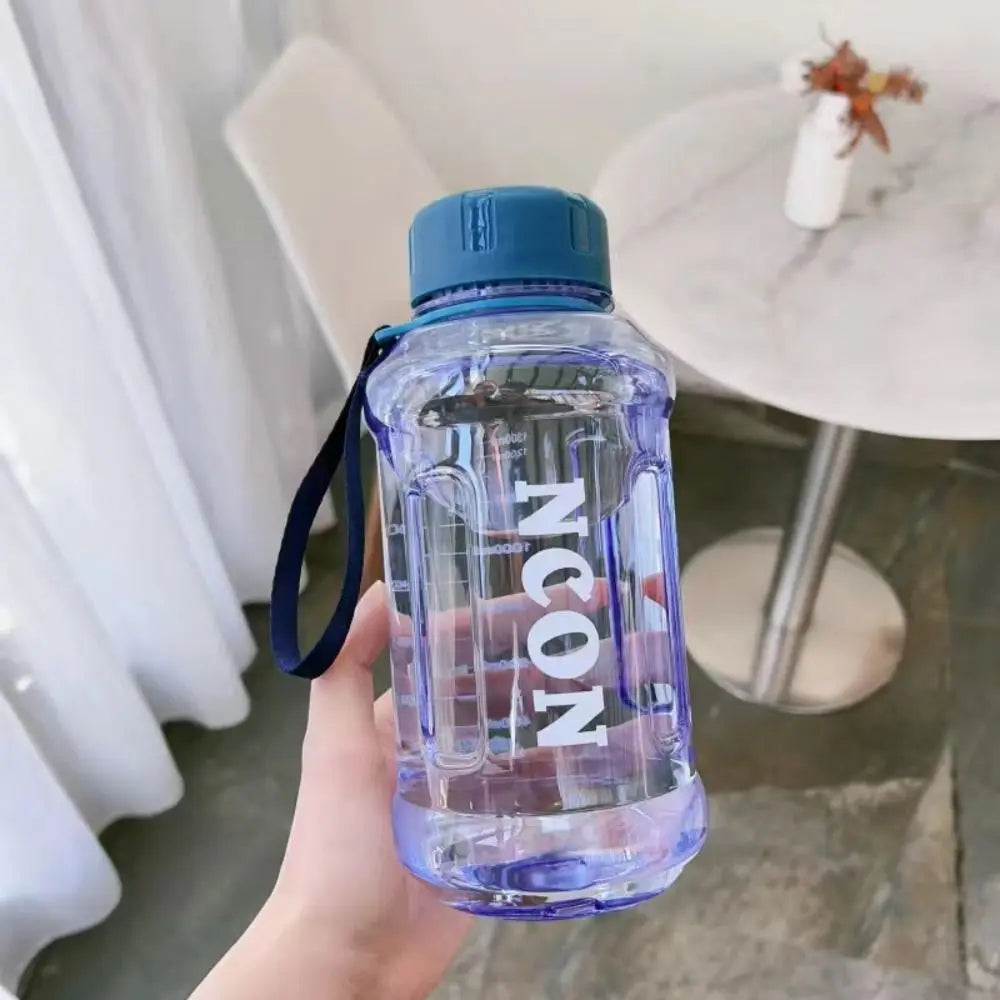 Portable Clear Water Bottle Leakproof 850–1300ml Large Capacity
