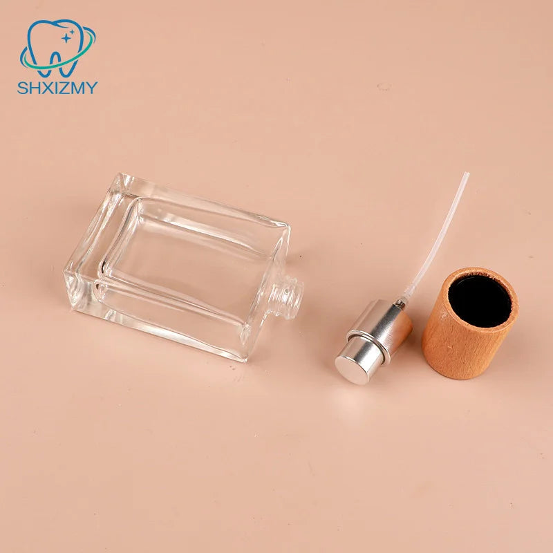Square Glass Refillable Perfume Spray Bottle 15/30/50ml