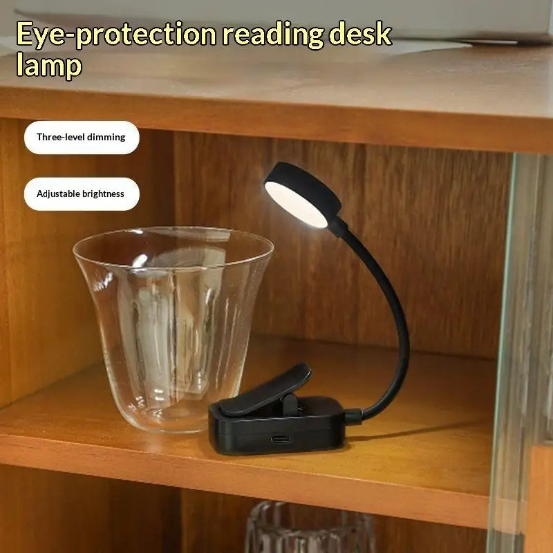 Flexible LED Clip-On Book Light – 3 Modes Eye-Friendly Reading Lamp
