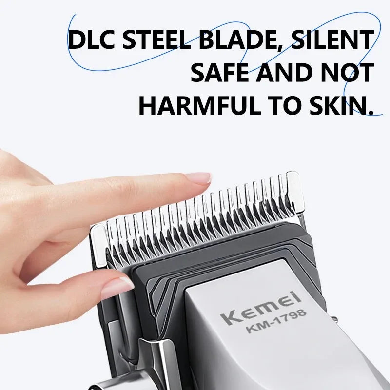 Kemei 3-in-1 Cordless Hair Clipper Trimmer & Foil Shaver Set