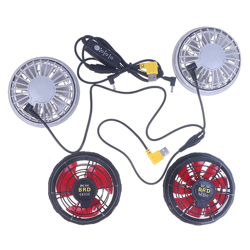 3-Speed USB Fan for Cooling Vest & Air Conditioning Jacket