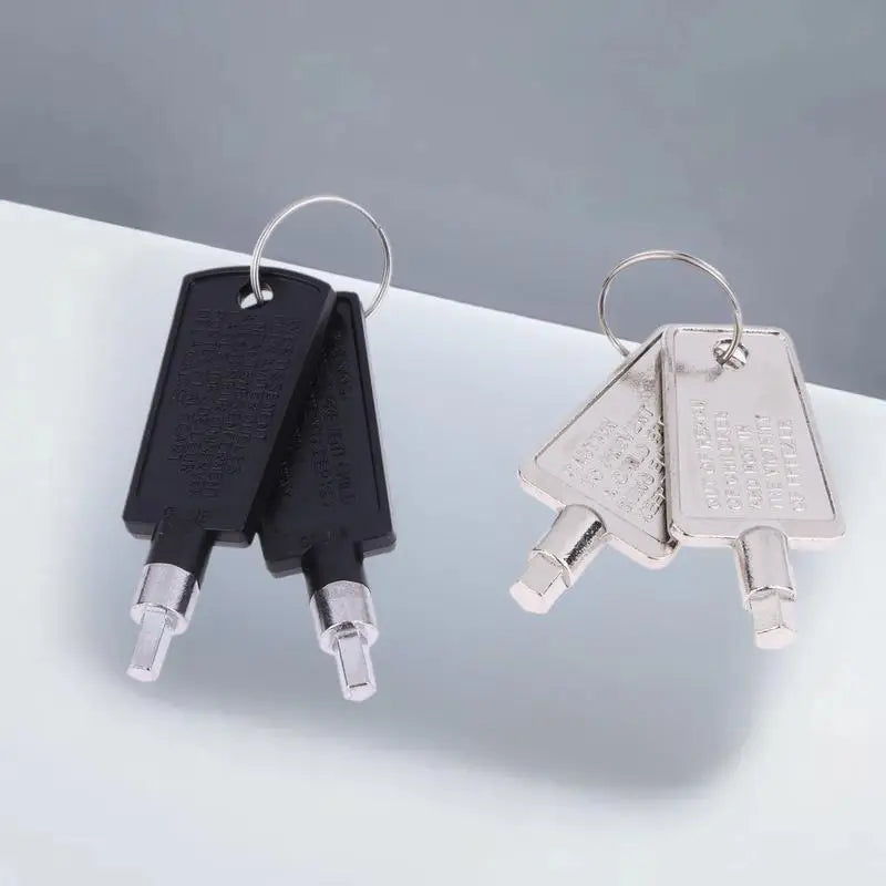 2-Pack 4.5mm Pentagon Refrigerator Door Key Lock Replacement