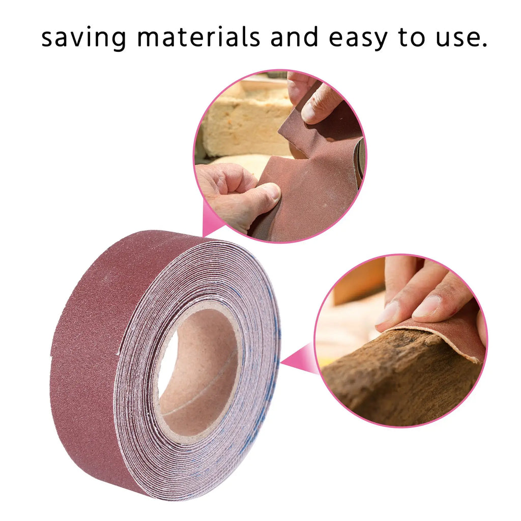 5-Pack 6M Sandpaper Emery Cloth Rolls 150–600 Grit | Wood Metal