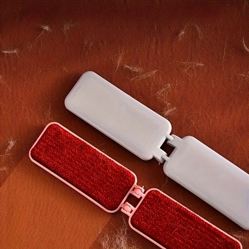 Foldable Double-Sided Lint Remover Brush for Clothes & Sofa