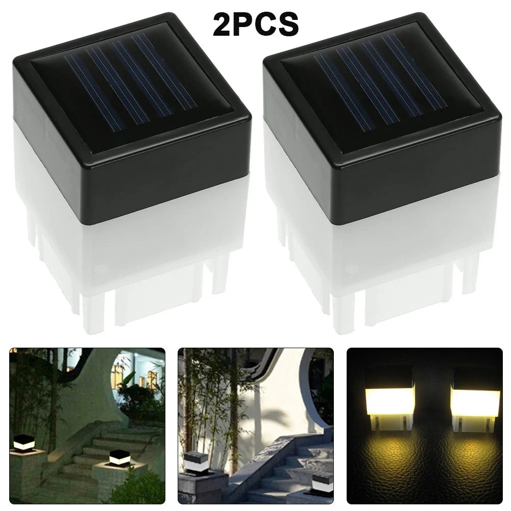Solar LED Fence Post Light – Waterproof Outdoor Garden Lamp