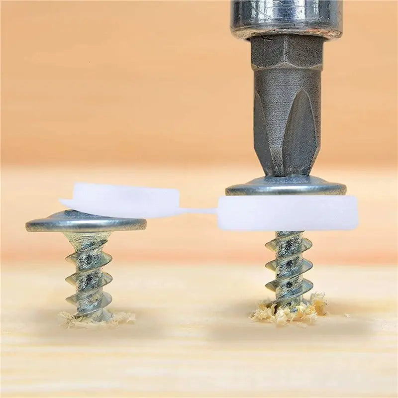 800 Pcs White Plastic Hinged Snap-On Screw Cover Caps