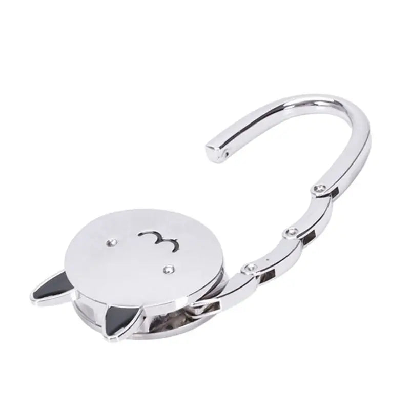 Cat Cartoon Foldable Handbag Hook Anti-Slip Rubber Base 4-Pack