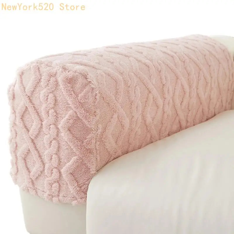 Plush Sofa Armrest Cover – Nonslip Couch Arm Protector
