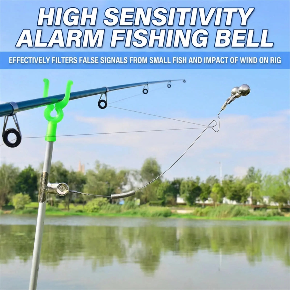 Stainless Steel Fishing Bell Alarms 3-Pack – Bite Alert Tool
