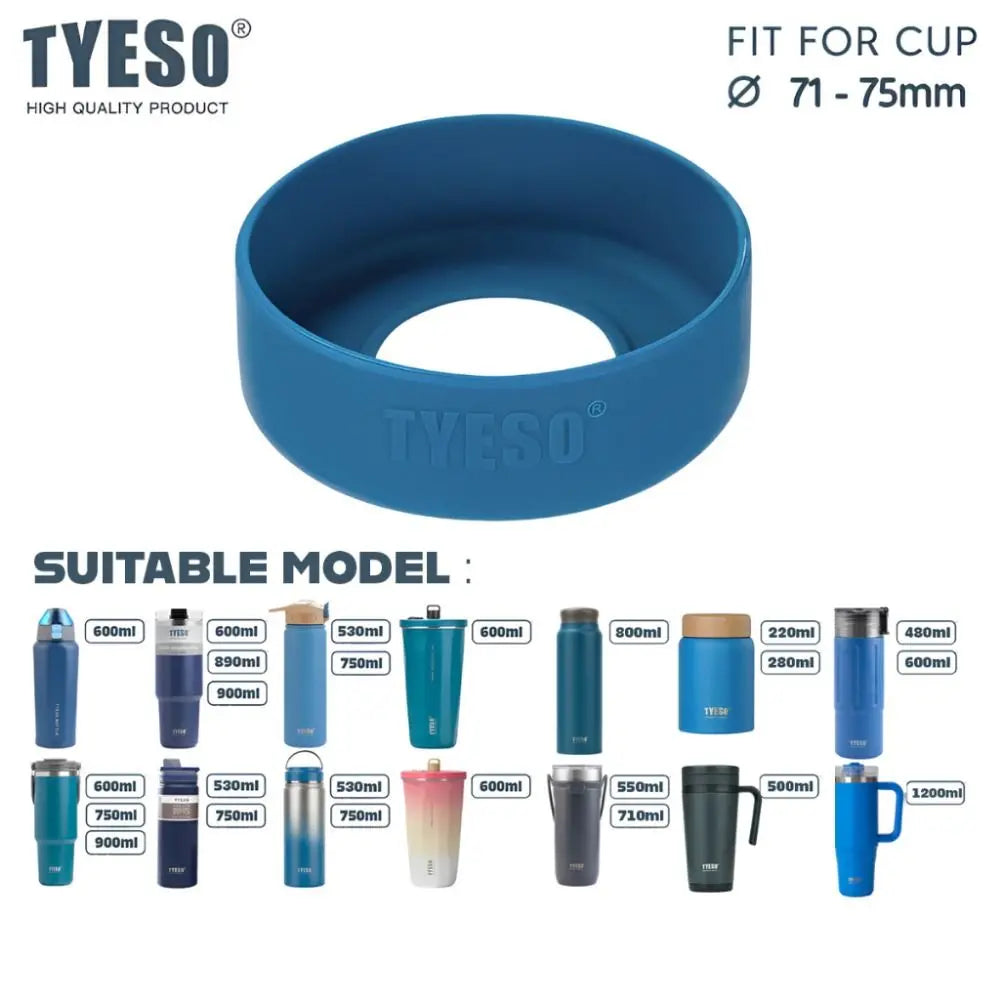 Silicone Anti-Slip Bottle Bottom Cover 71-75mm Mug Sleeve