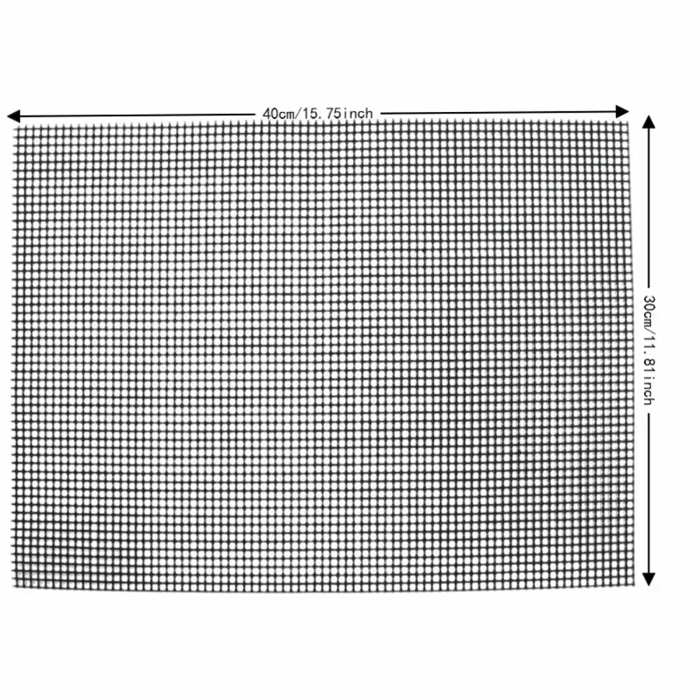 3-Pack Reusable Non-Stick Fiberglass BBQ Grill Mat 30×40cm