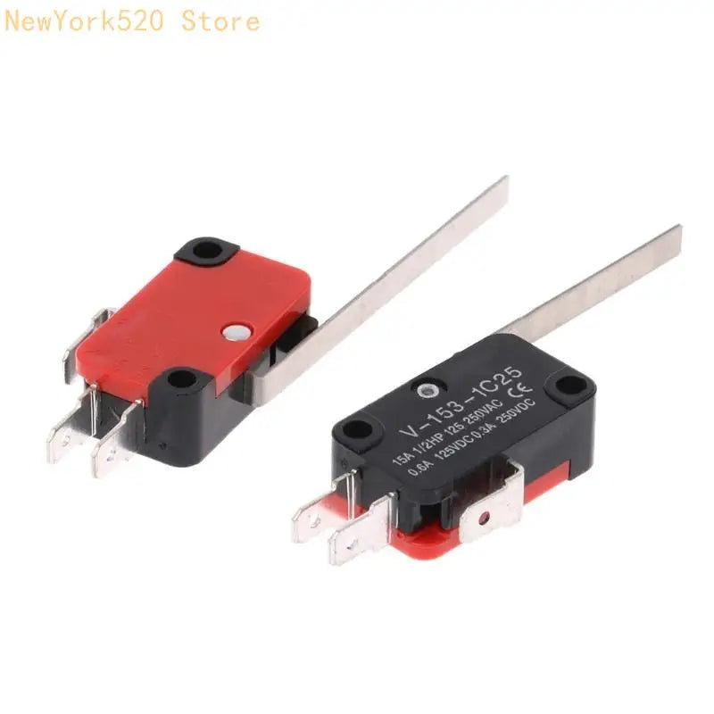 10-Pack V-153-1C25 SPDT Micro Limit Switches – Hinge Lever