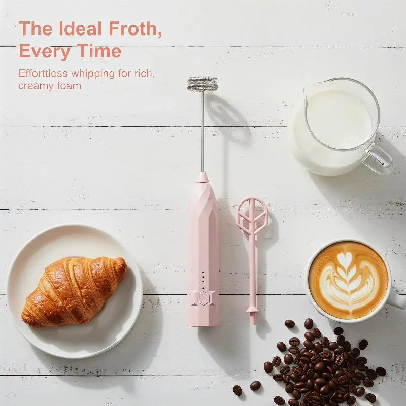 VIBE 2-in-1 Rechargeable Handheld Milk Frother & Mixer