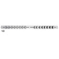 Stainless Steel Socket Storage Rack 16 Clips | 1/4 3/8 1/2"
