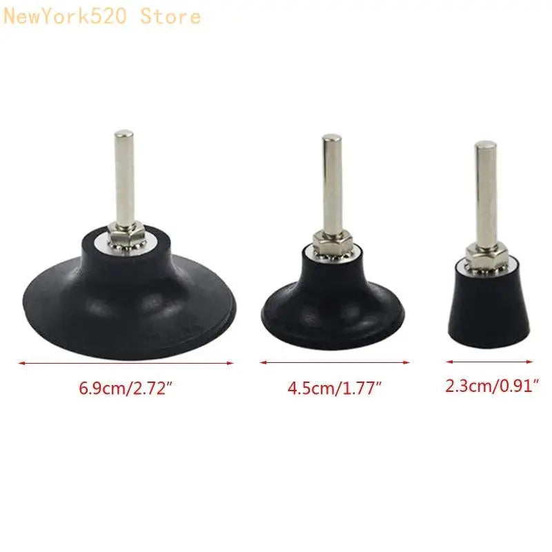 Rubber Sanding Disc Holder Set for Die Grinder – 3 Sizes