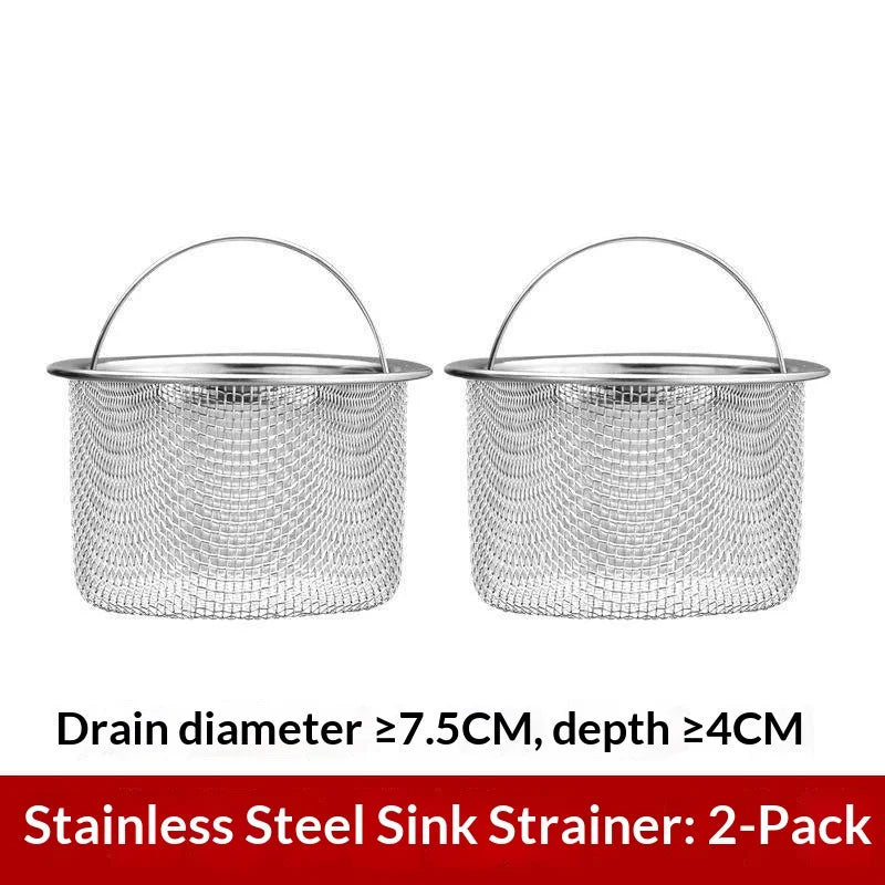 Stainless Steel Kitchen Sink Strainer & Drain Filter Basket