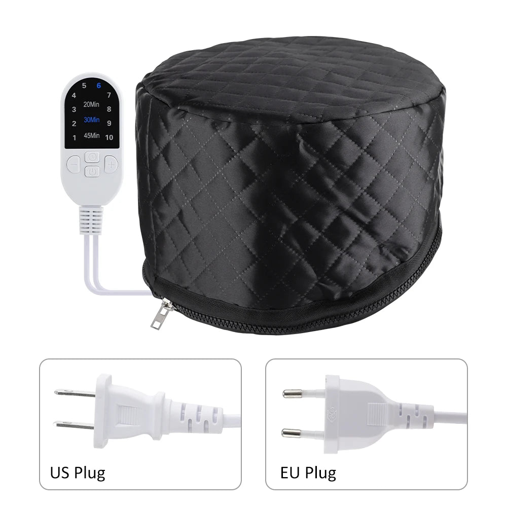 AFDEAL Electric Hair Steamer Cap – 10 Levels & 3 Timers