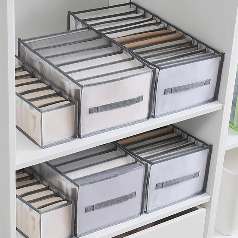 Foldable Drawer Organizer Boxes for Underwear, Socks & Bras