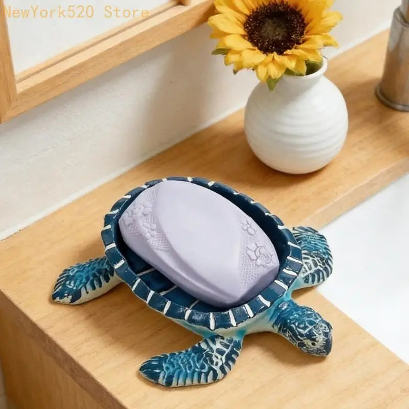 Draining Resin Soap Tray Holder – Bathroom & Kitchen Organizer