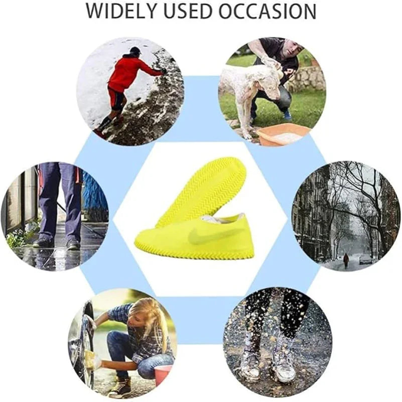 Silicone Waterproof Shoe Covers – Reusable Non-Slip Overshoes