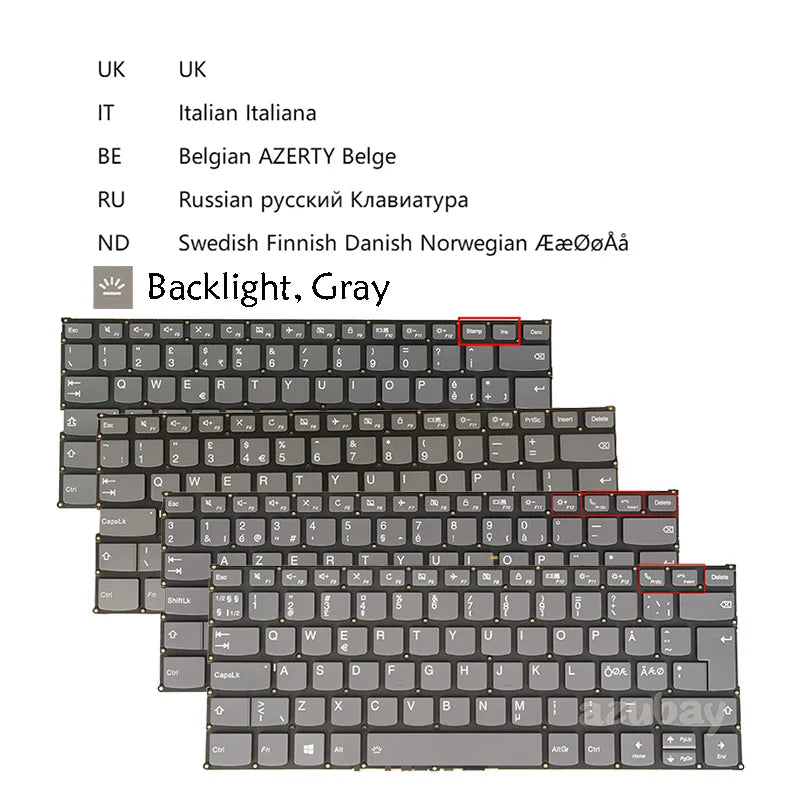 Lenovo IdeaPad Yoga Replacement Keyboard – Backlit Multi-Layout