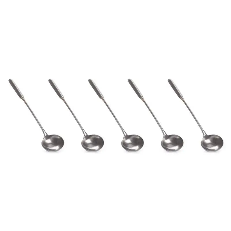 5-Piece Stainless Steel Soup Ladle & Wok Spatula Set