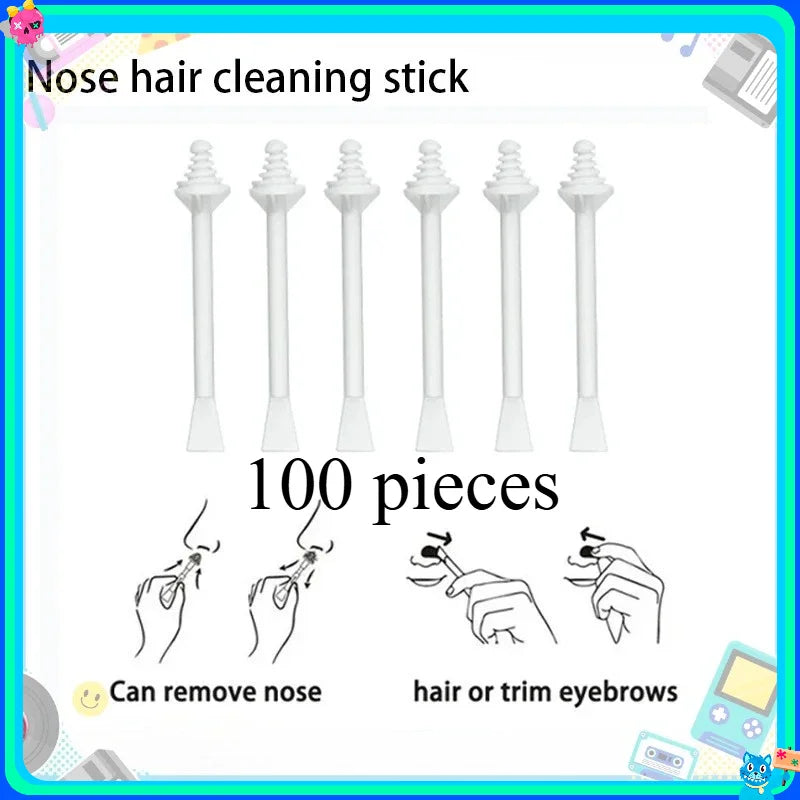Nose Wax Applicator Sticks 100/10PCS | Beeswax Hair Removal