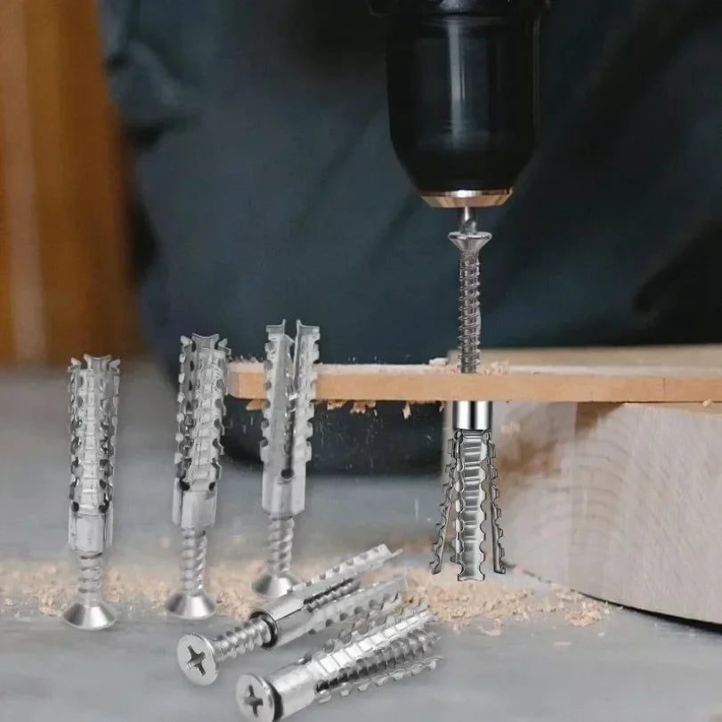 6/8mm Hollow Wall Metal Expansion Screws & Anchor Bolt Kit