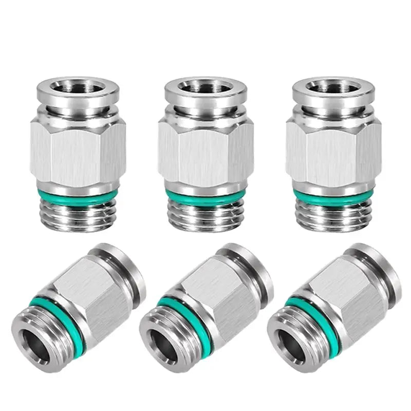 304 Stainless Steel Pneumatic Quick Connector G Thread BSP 50-Pack