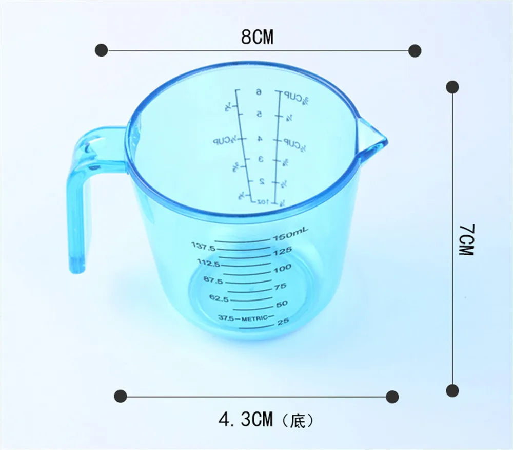 Clear Plastic Measuring Cup 200ml with Scale – Kitchen Tool