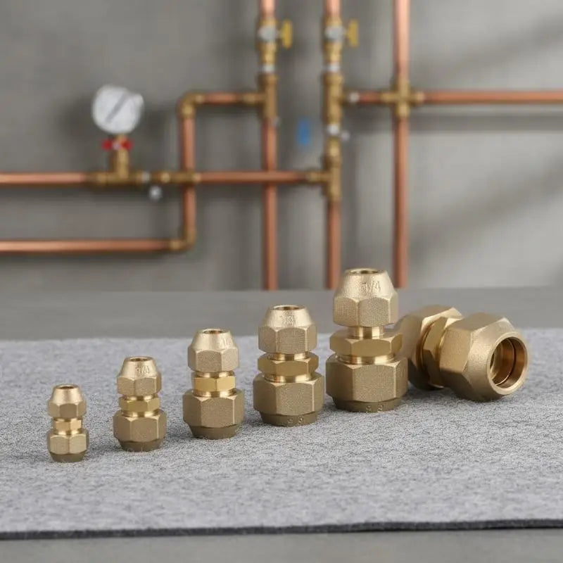 Brass 45° Flare Reducer Coupling Pipe Fitting | Gas & Plumbing