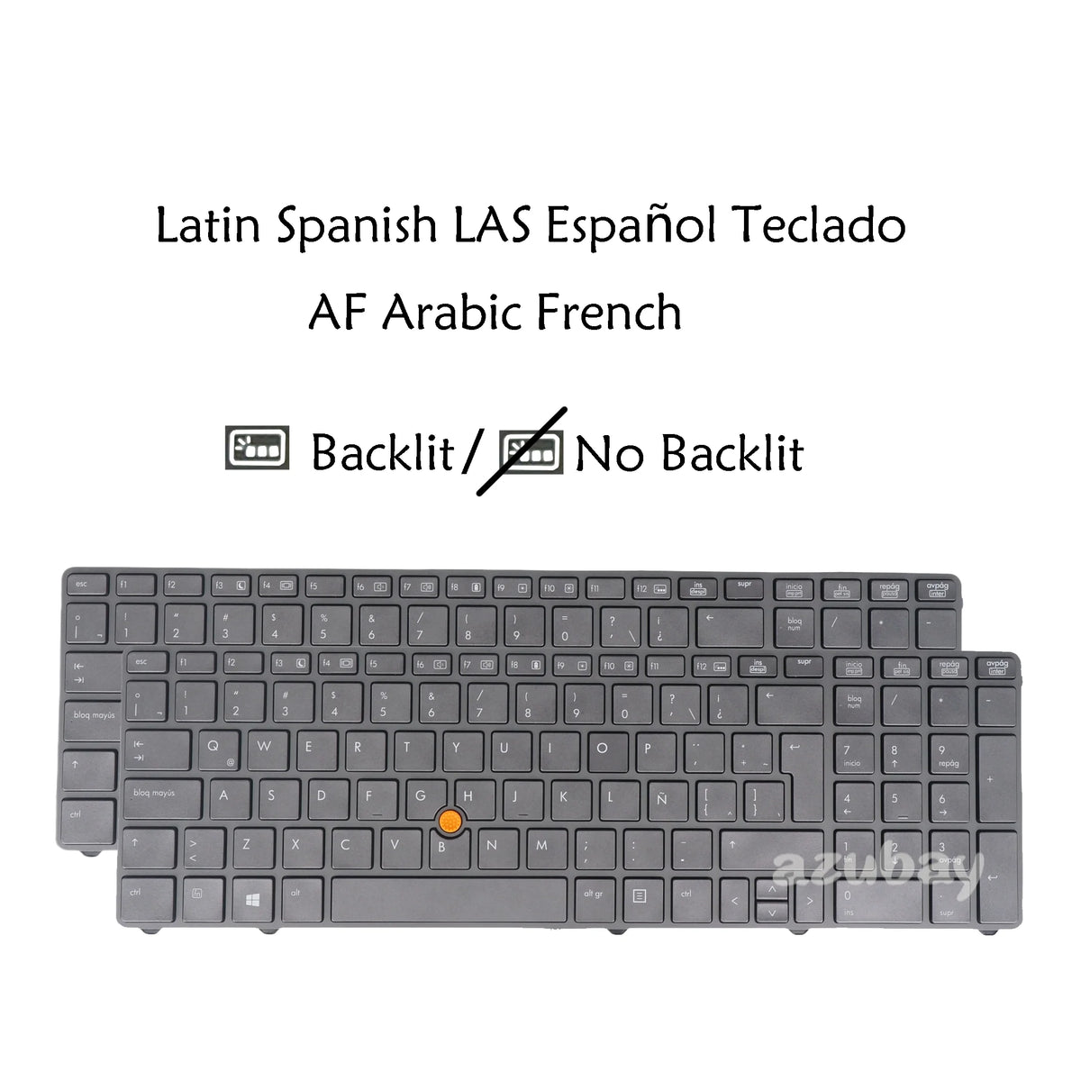 Backlit Keyboard HP EliteBook 8760w 8770w – LA Arabic French