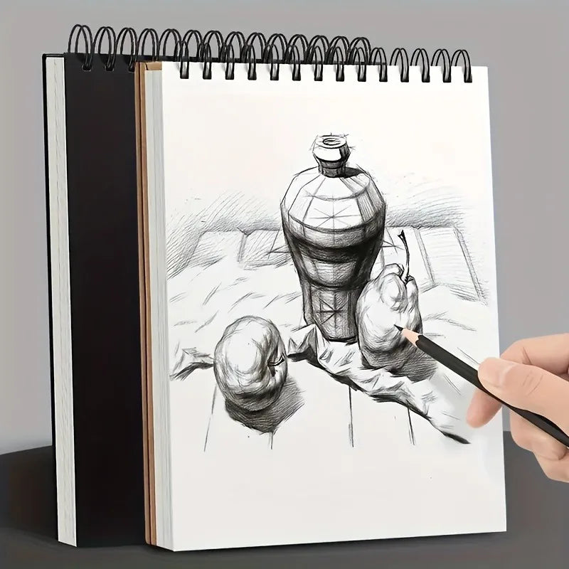Spiral Bound Sketchbook 5.82"x4.13" Thick Art Drawing Pad