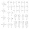 40-Pc Invisible Wall Hooks Picture Hangers No-Trace Nail Set